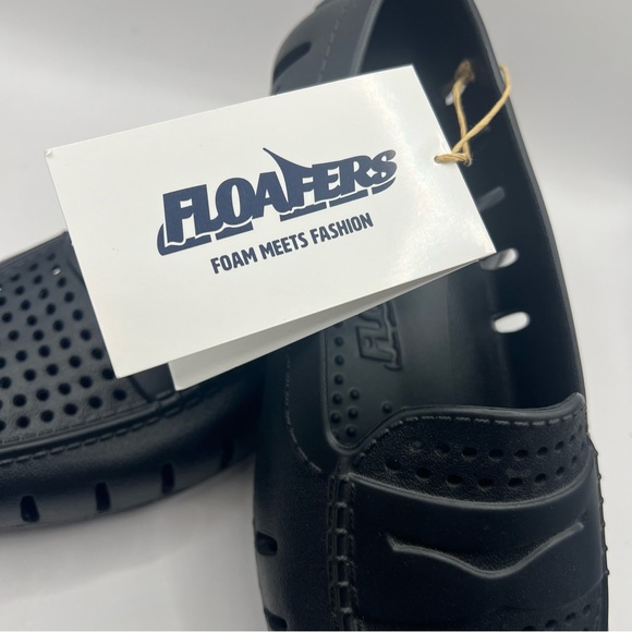 Floafers Shoes Country Club Loafers Driving Slip On NEW WITH TAGS Black Size 8 - Picture 7 of 11